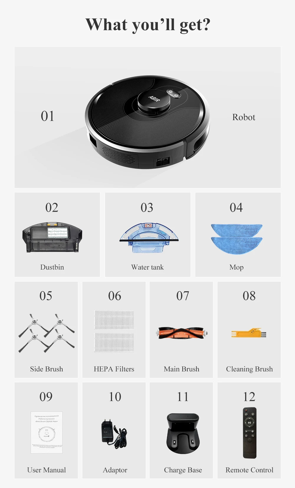 ABIR X8 ロボット掃除機